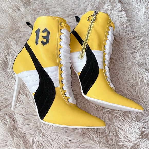 fenty puma yellow heels